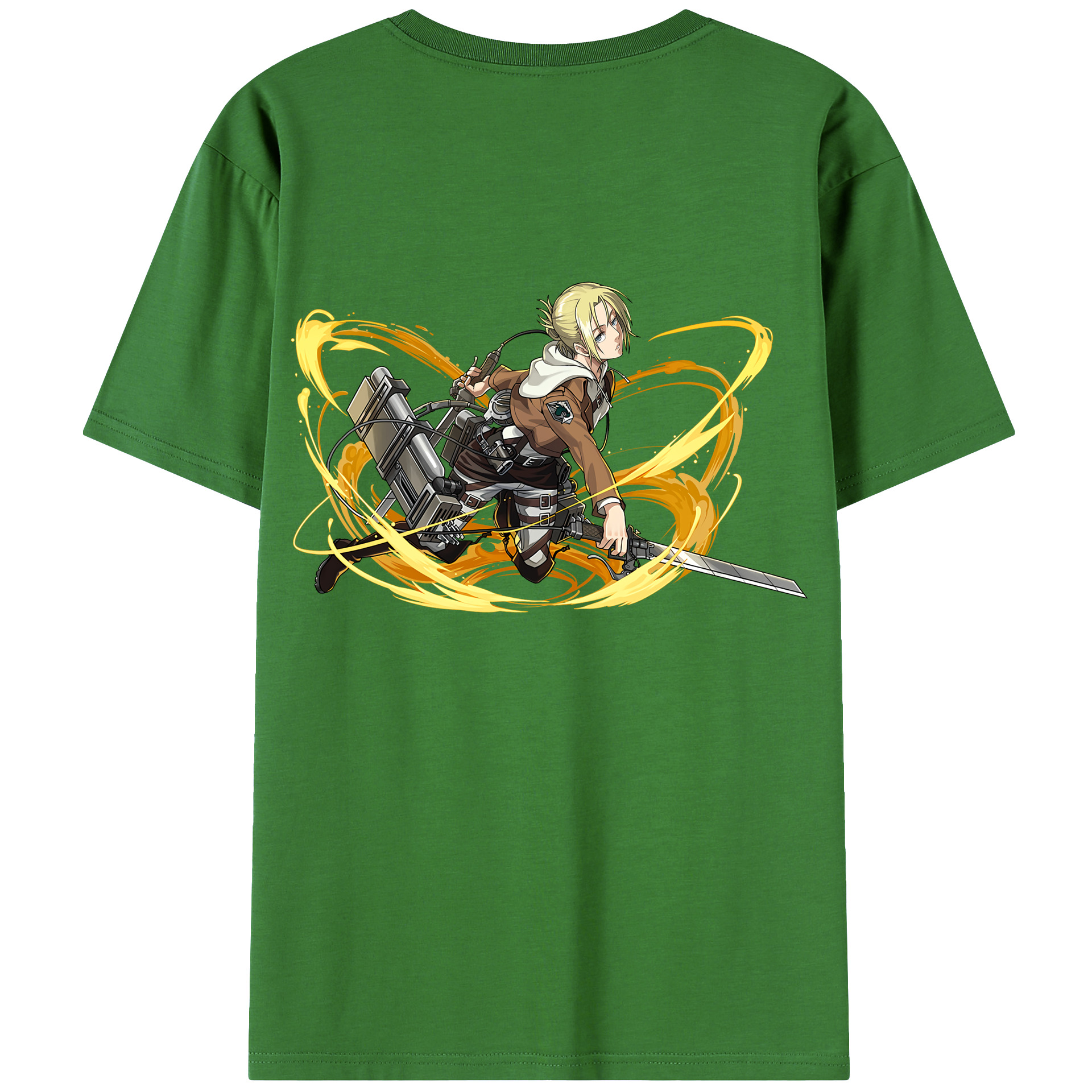 （画像用） 進撃の巨人 アニ・レオンハート Attack on Titan Annie Leonhart レディース半袖Tシャツ(バックプリント)